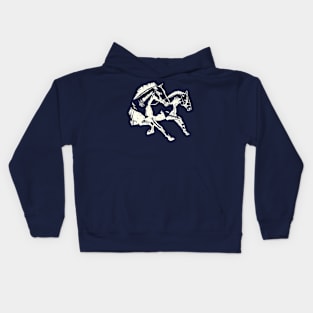 Two Horses White Kids Hoodie